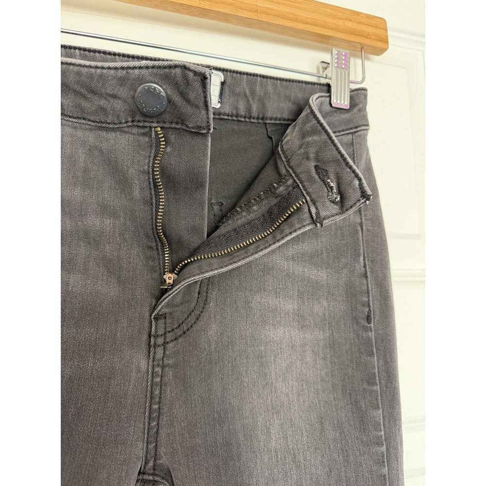 Free People We The Free Just Float On Flare Jeans Gray 25 Extreme Bell Bottom - Picture 5 of 12